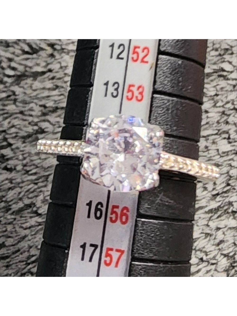Silvertone CZ Ring - Picture 2 of 4